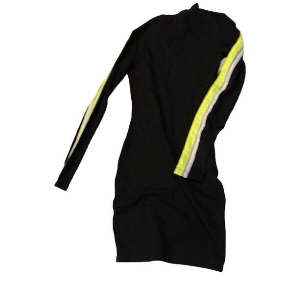 Divided H&M long sleeve neon arm stripe color block body hugging hotness - Picture 2 of 5